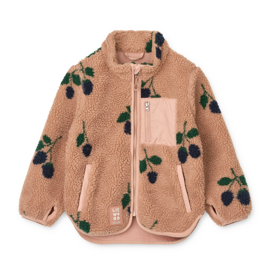 Liewood Nolan Pile Jacket - Berry / Pale Tuscany