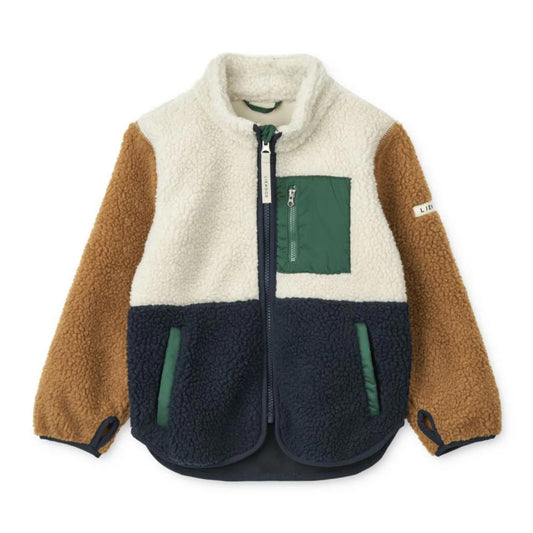 Liewood Nolan Pile Jacket - Classic Navy Multi Mix