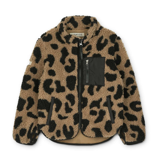Liewood Nolan Pile Jacket - Mega Leo / Oat Mix