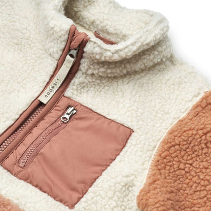 Liewood Nolan Pile Jacket - Tuscany Rose Multi Mix