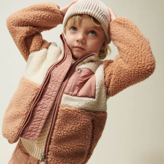 Liewood Nolan Pile Jacket - Tuscany Rose Multi Mix