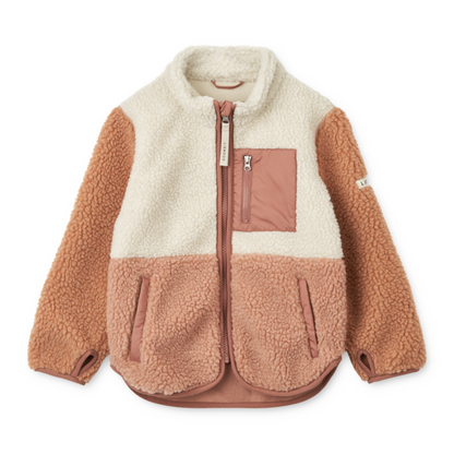 Liewood Nolan Pile Jacket - Tuscany Rose / Multi Mix
