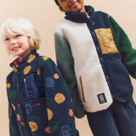 Liewood Nolan Pile Jacket - Universe / Classic navy
