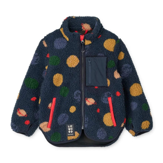 Liewood Nolan Pile Jacket - Universe / Classic navy