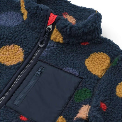 Liewood Nolan Pile Jacket - Universe / Classic navy