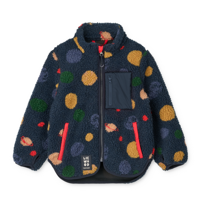 Liewood Nolan Pile Jacket - Universe / Classic Navy