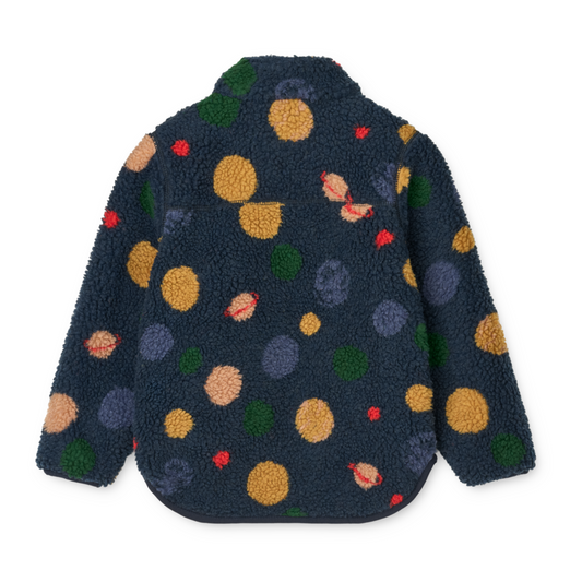 Liewood Nolan Pile Jacket - Universe / Classic Navy
