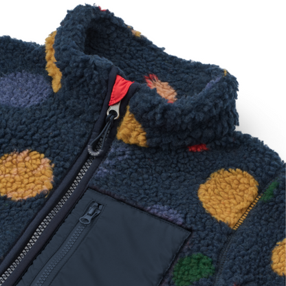 Liewood Nolan Pile Jacket - Universe / Classic Navy