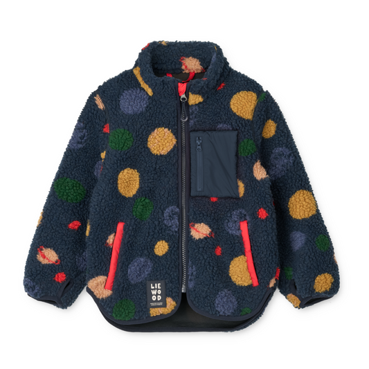 Liewood Nolan Pile Jacket - Universe / Classic Navy