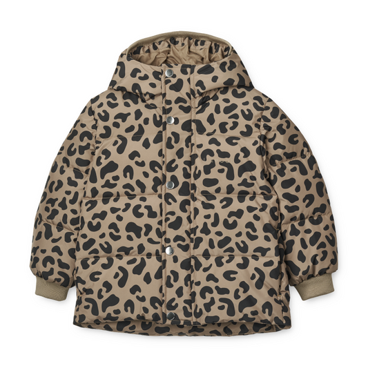 Liewood Palle Puffer Down Jacket - Leo Oat/Black Panther