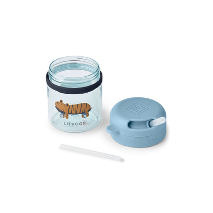 Liewood Pavia Straw Cup 280ml - Fun / Beach Blue