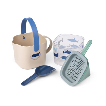 Liewood Roald Sand Set - Shark / Dove Blue