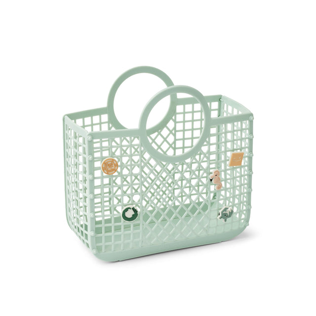 Liewood Samantha Basket With Charms - Light Peppermint