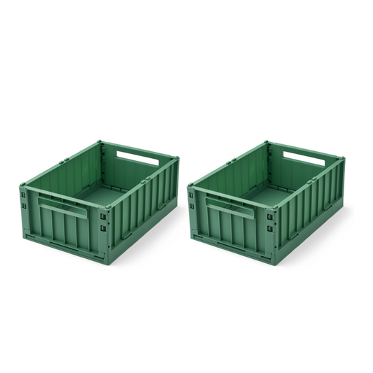 Liewood Weston Medium Storage Crate Set of 2 - Dusty Ivy
