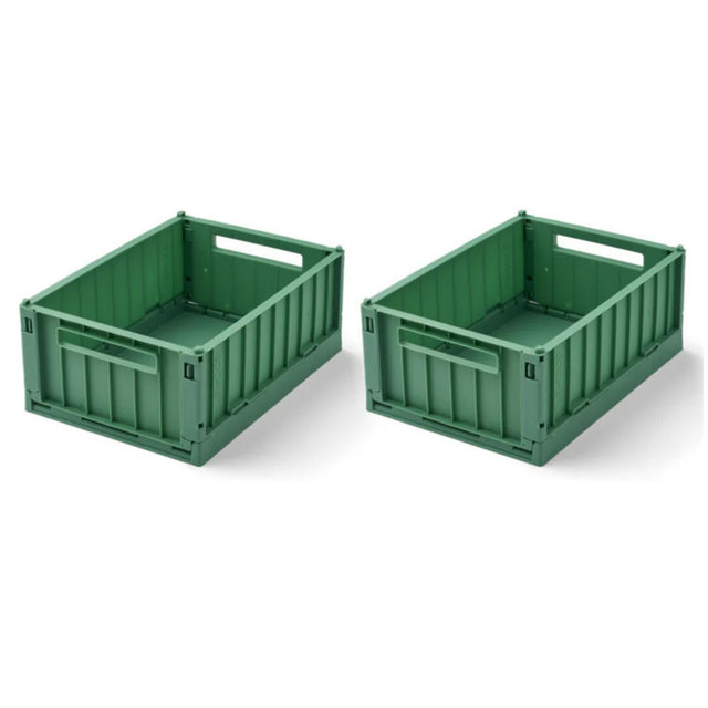 Liewood Weston Medium Storage Crate Set of 2 - Dusty Ivy