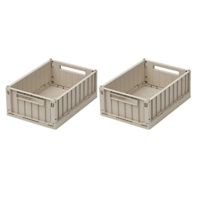 Liewood Weston Medium Storage Crate Set of 2 - Sandy