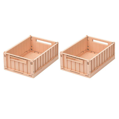 Liewood Weston Medium Storage Crate Set of 2 - Tuscany Rose