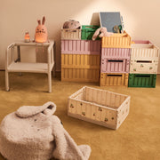 Liewood Weston Medium Storage Crate Set of 2 - Peach / Sea Shell