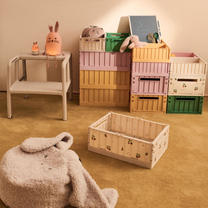 Liewood Weston Medium Storage Crate Set of 2 - Peach / Sea Shell