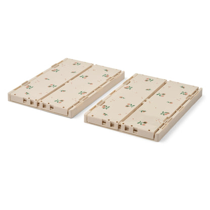 Liewood Weston Medium Storage Crate Set of 2 - Peach / Sea Shell