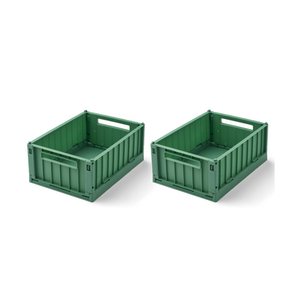 Liewood Weston Small Storage Crate Set of 2 - Dusty Ivy