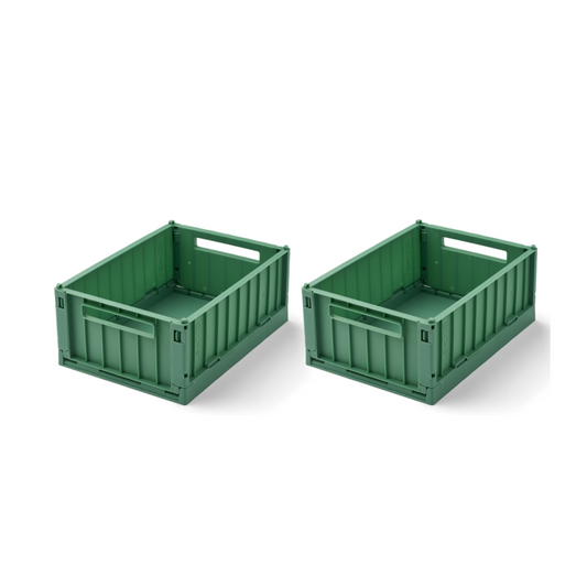 Liewood Weston Small Storage Crate Set of 2 - Dusty Ivy