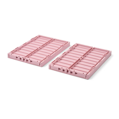 Liewood Weston Medium Storage Crate Set of 2 - Rose Blush