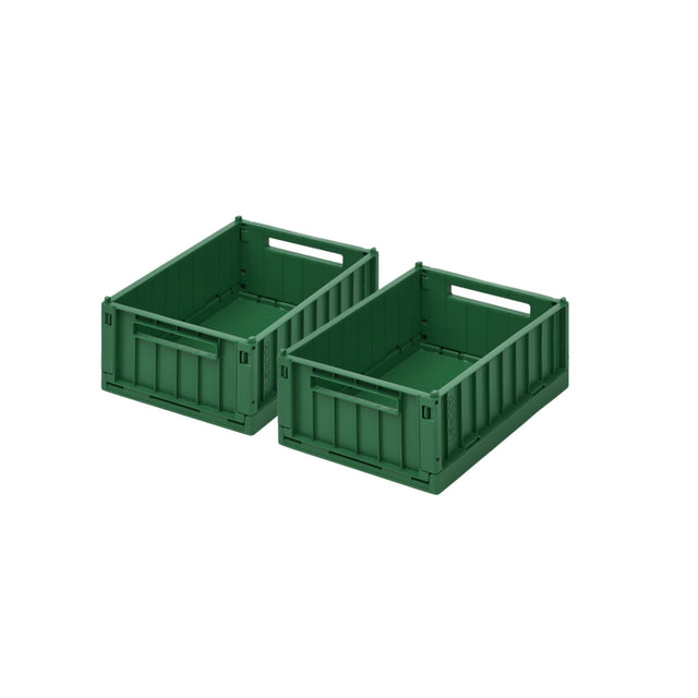 Liewood Weston Small Storage Crate Set of 2 - Garden Green