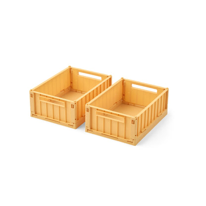 Liewood Weston Small Storage Crate Set of 2 - Yuzu