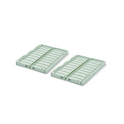 Liewood Weston Small Storage Crate Set Of 2 - Light Peppermint