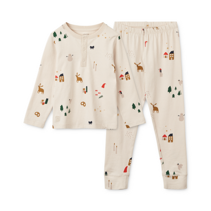 Liewood Wilhelm Christmas Pyjamas - Holiday / Sandy