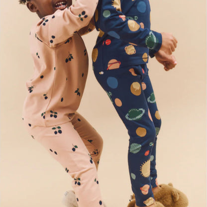 Liewood Wilhelm Printed Pyjamas Set - Mini Berry / Pale Tuscany
