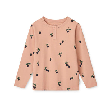 Liewood Wilhelm Printed Pyjamas Set - Mini Berry / Pale Tuscany