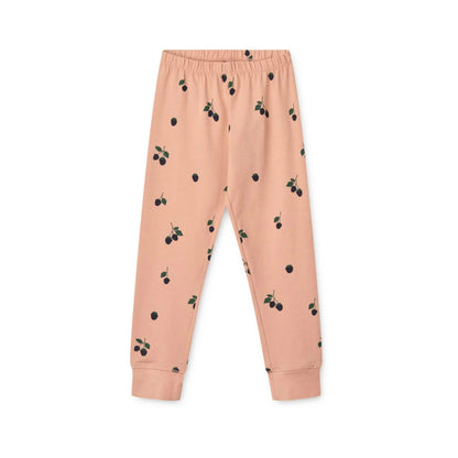 Liewood Wilhelm Printed Pyjamas Set - Mini Berry / Pale Tuscany