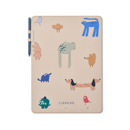 Liewood Zora Magic Drawing Board 13.5" - Imagine / Sandy