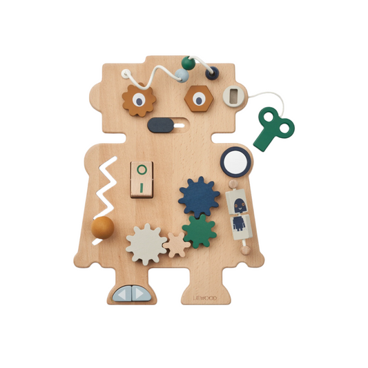 Liewood Carola Robot Play Board - Indigo Blue Multi Mix