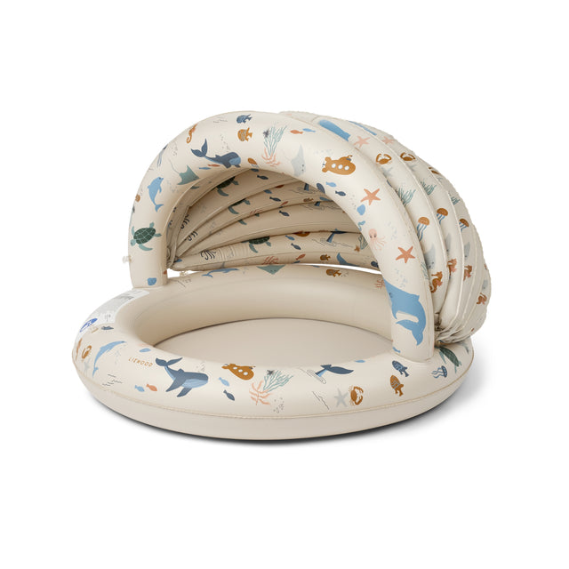 Liewood Hadleia Printed Canopy Pool - Sea Creature / Sandy