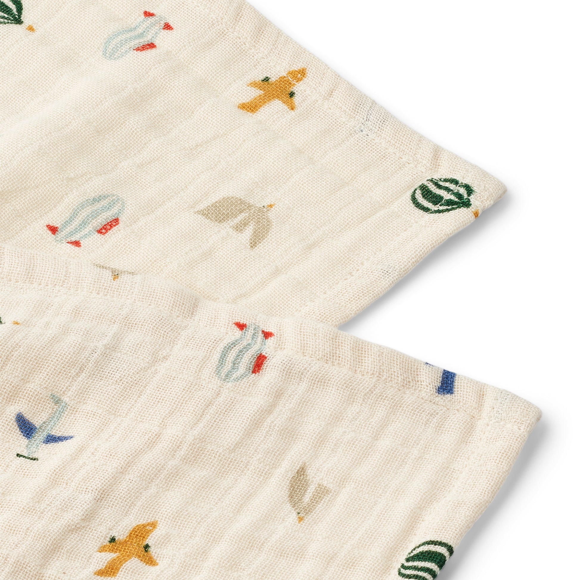 Liewood Lewis Muslin Cloth 2 Pack - Aviator / Ecru