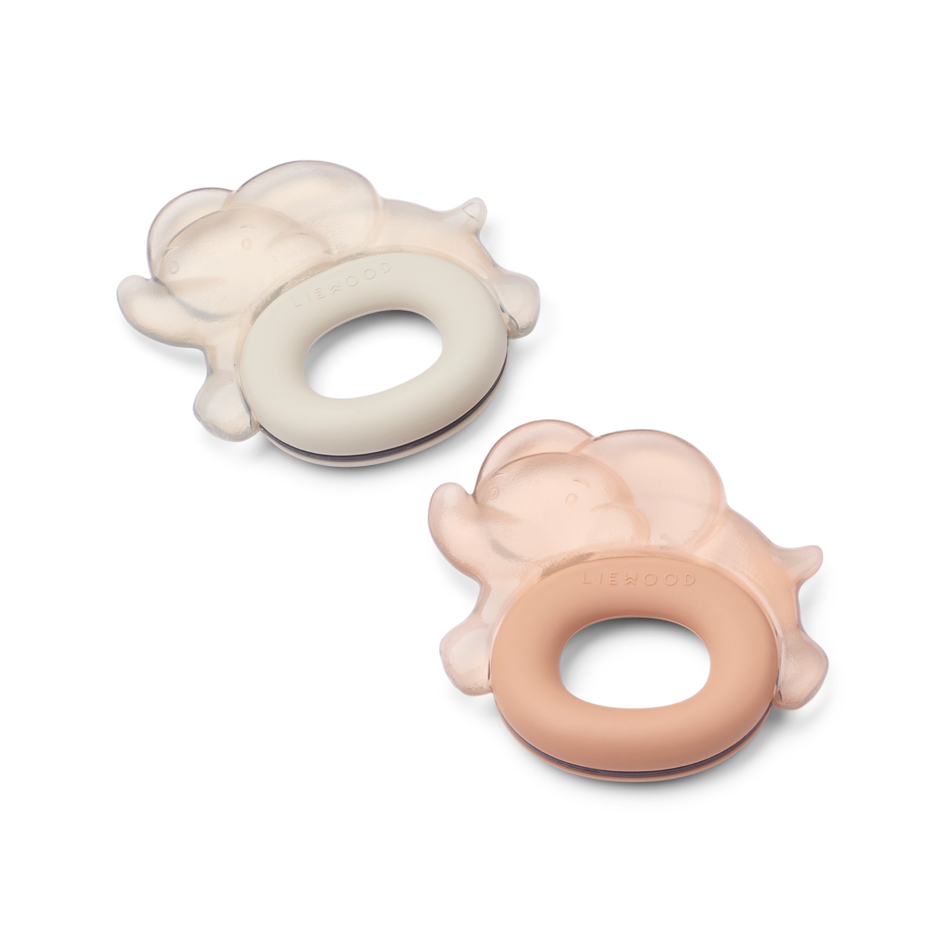 Liewood Rita Elephant Cooling Teether 2 Pack - Pale Tuscany / Sandy