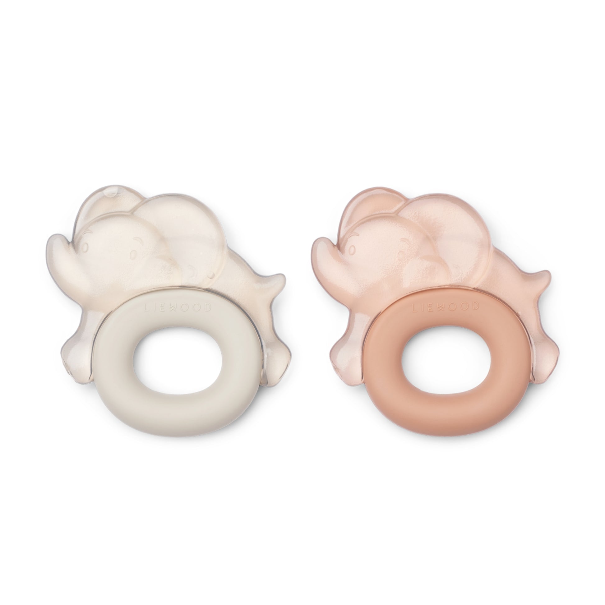 Liewood Rita Elephant Cooling Teether 2 Pack - Pale Tuscany / Sandy