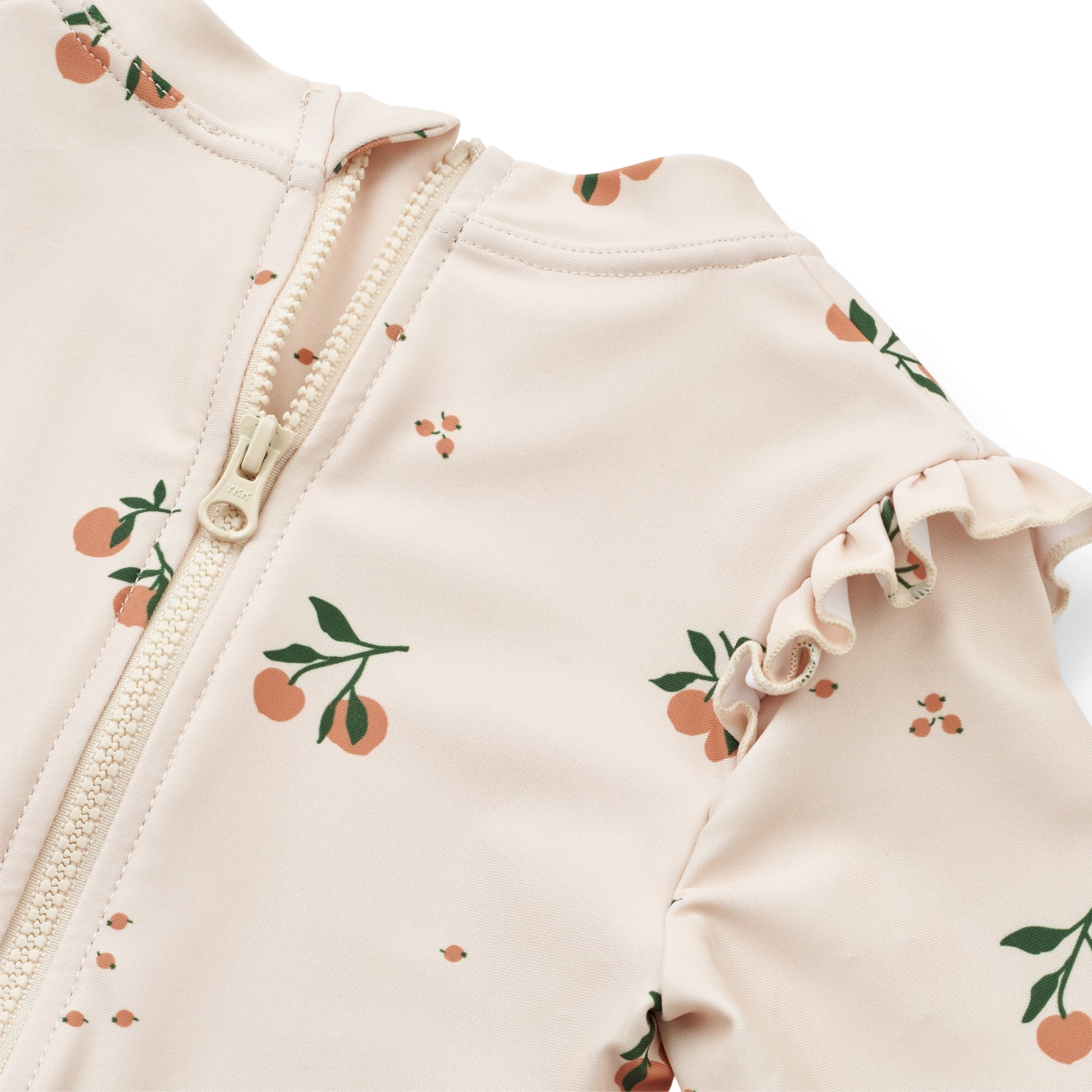 Liewood Sille Printed Swimsuit - Peach / Sea shell - Close up
