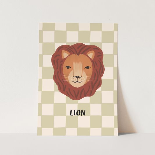 Kid Of The Village Lion Fine Art Print