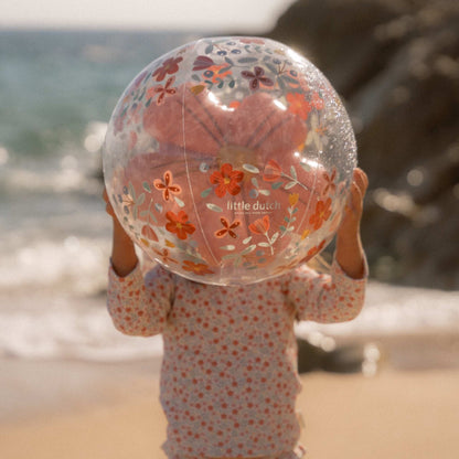 Little Dutch 3D Flowers Beachball - Pink