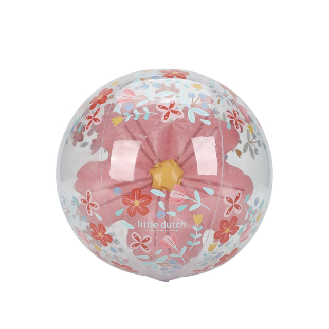 Little Dutch 3D Flowers Beach Ball - Pink