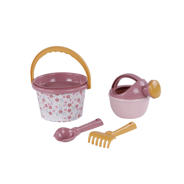 Little Dutch 5 Piece Flowers Beach Set - Pink