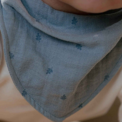 Little Dutch Bandana Bib Set Of 2 - Pure Denim Blue