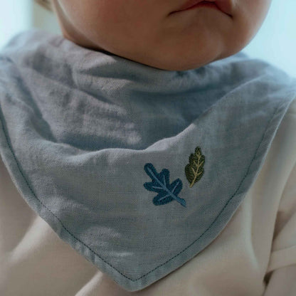 Little Dutch Bandana Bib Set Of 2 - Pure Denim Blue