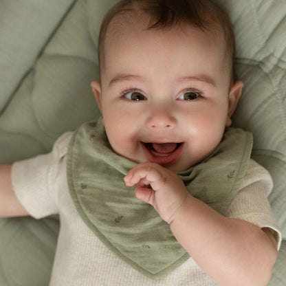 Little Dutch Bandana Bib 2 Pack - Pure Sage