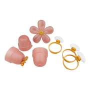 Little Dutch Bath Play Cups - Pink Flower