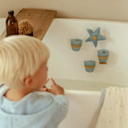 Little Dutch Bath Play Cups - Blue Starfish